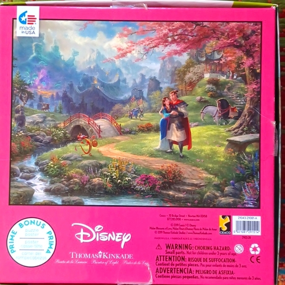 750 pc Disney Mulan puzzle from artist Thomas Kinkade - Picture 2 of 4